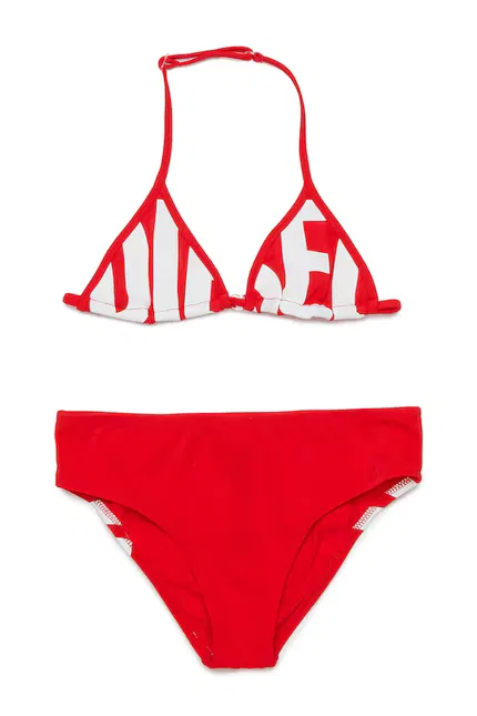 Купальник двучастный с логотипом MIDDY SWIMSUIT Diesel, красный