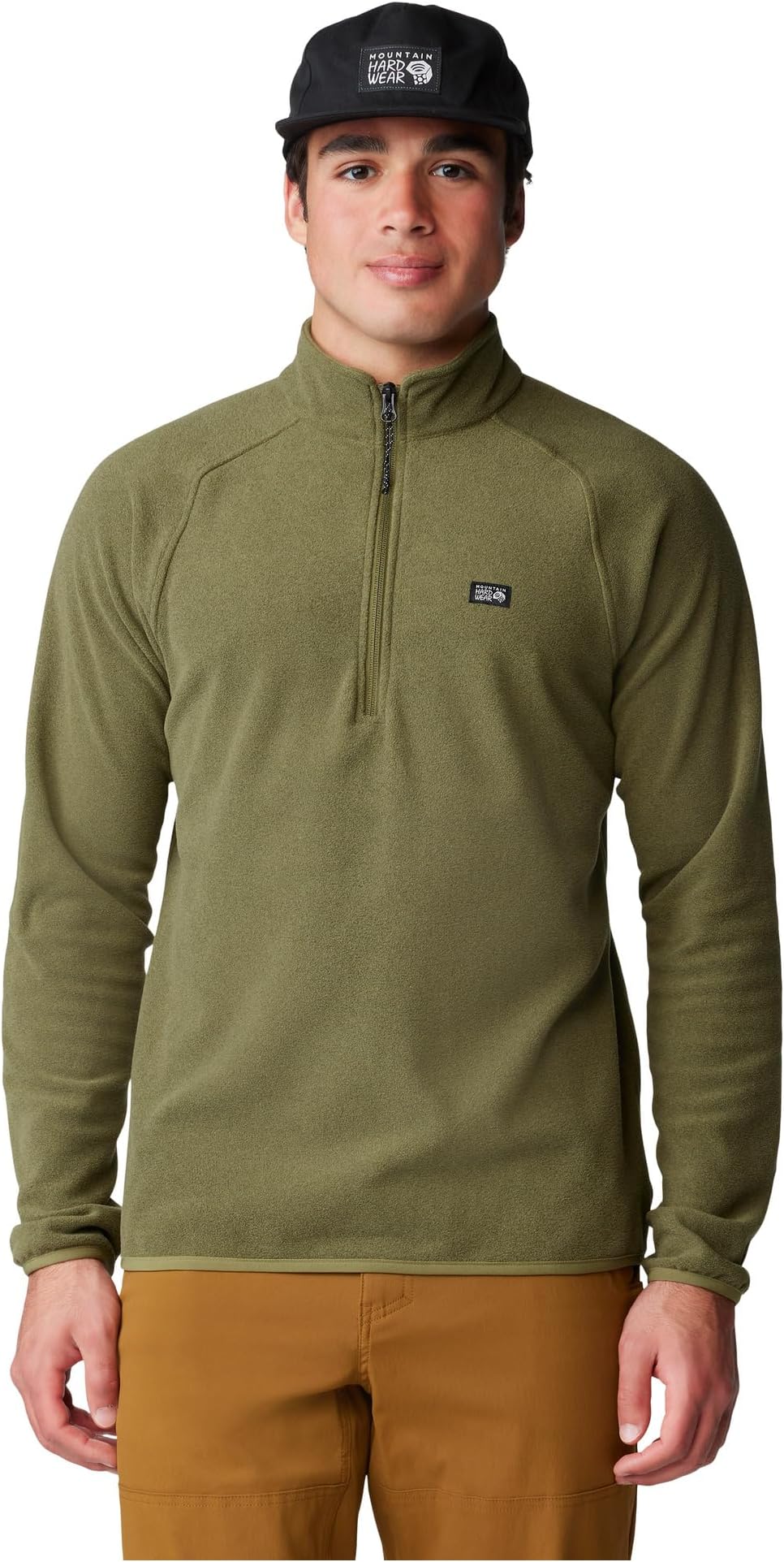 

Толстовка Mountain Hardwear Microchill 1/4 Zip Pullover, цвет Combat Green Heather