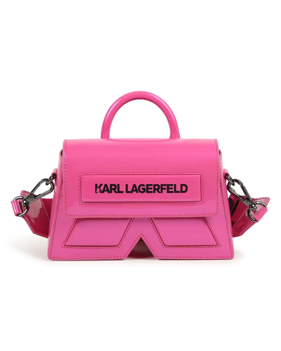 

Розовая девичья сумочка из полиуретана Karl Lagerfeld Kids