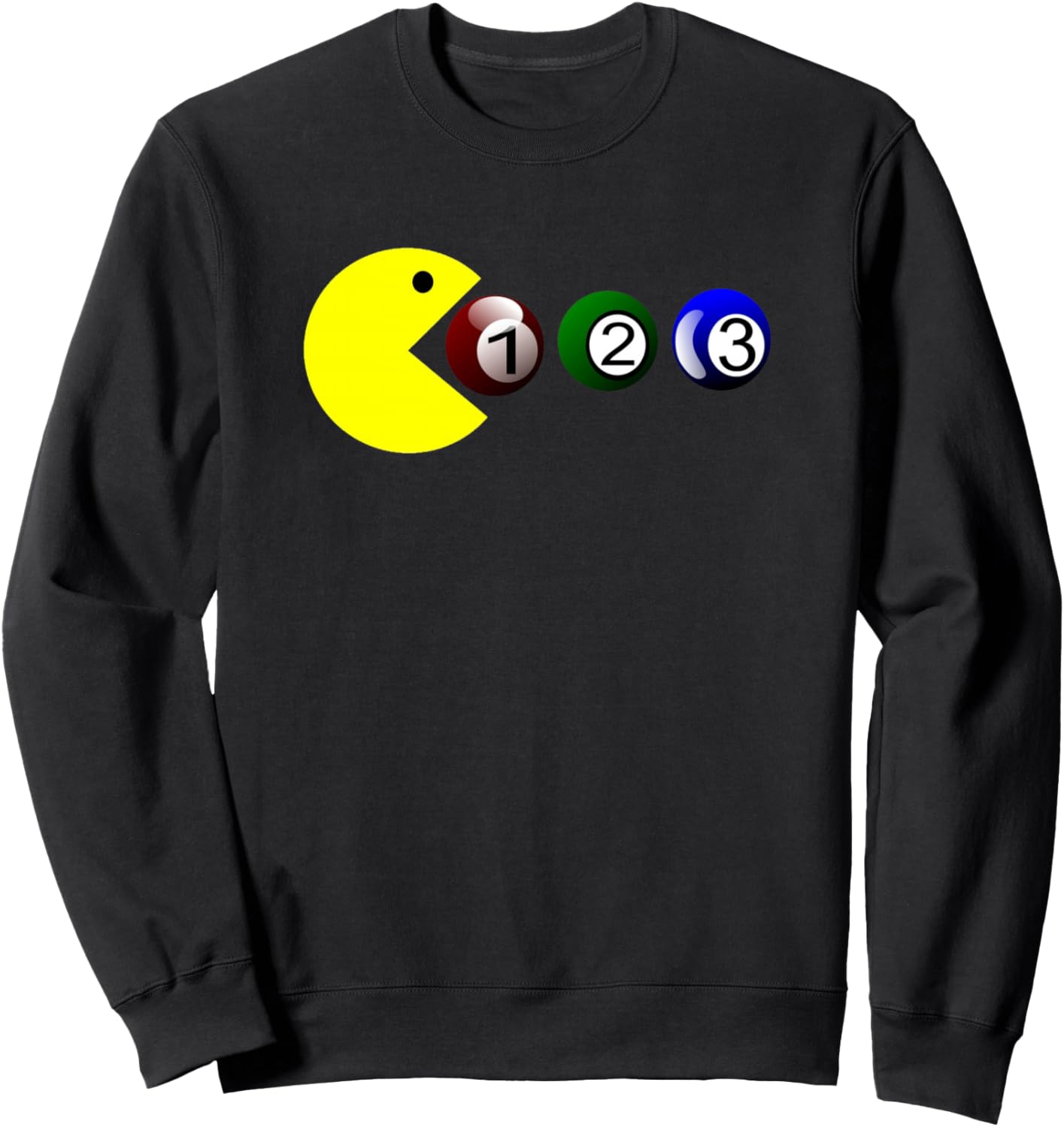 

Забавная толстовка с изображением бильярдных шаров для любителей бильярда Billiard Pool Balls - Funny Billiard Player Lover Tee, черный