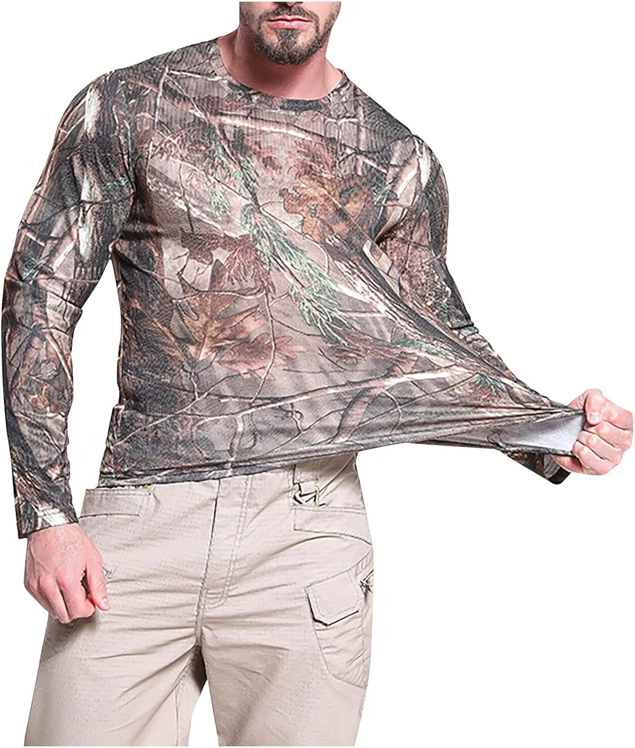 

Футболка мужская Quick-Drying, Camouflage, Long Sleeves