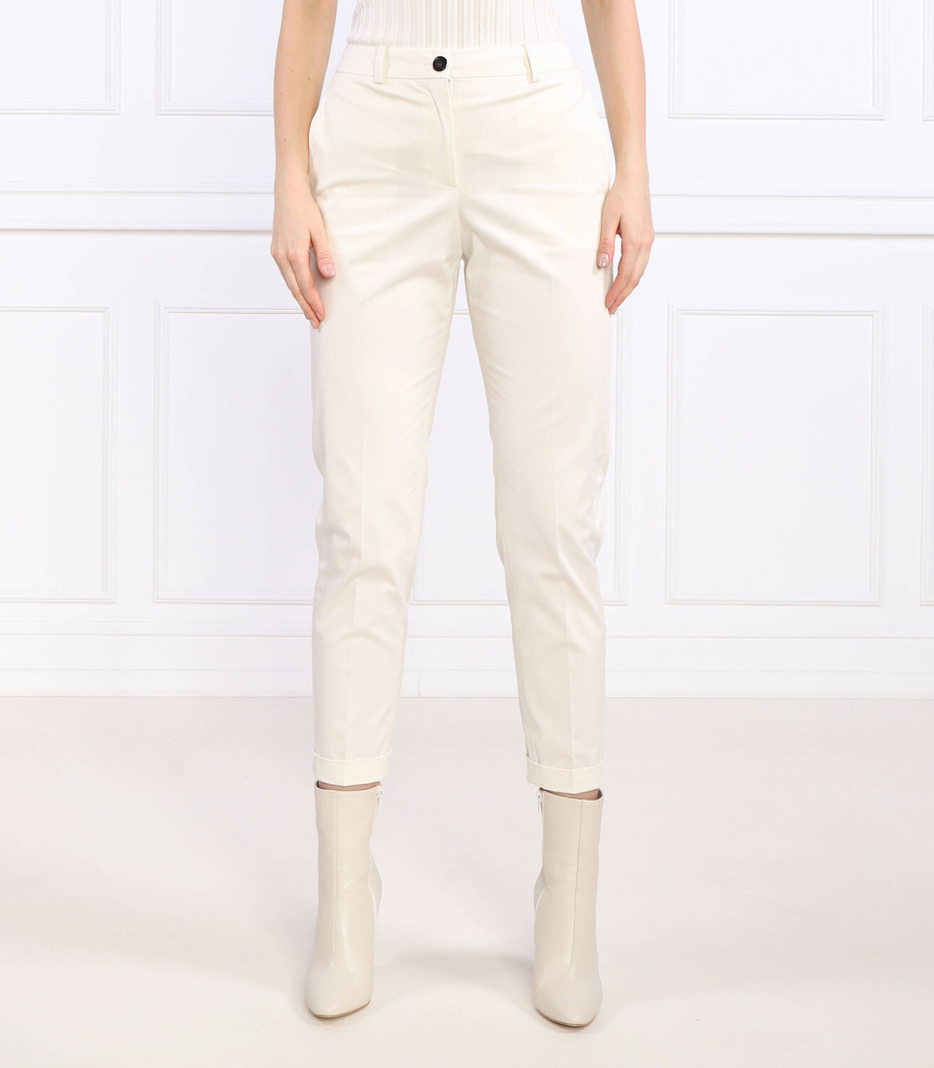 

Брюки BOSS BLACK Tachinoa Regular Fit, кремовый