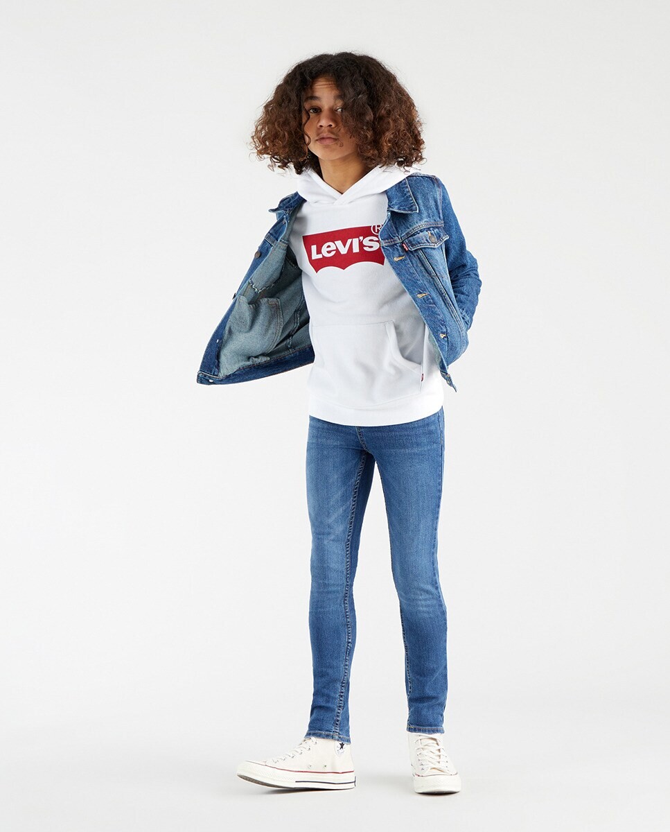 

Узкие брюки для мальчика темно-синего цвета Levi's, темно-синий