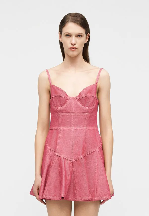 Пышное джинсовое платье DsquaRed2, Red
