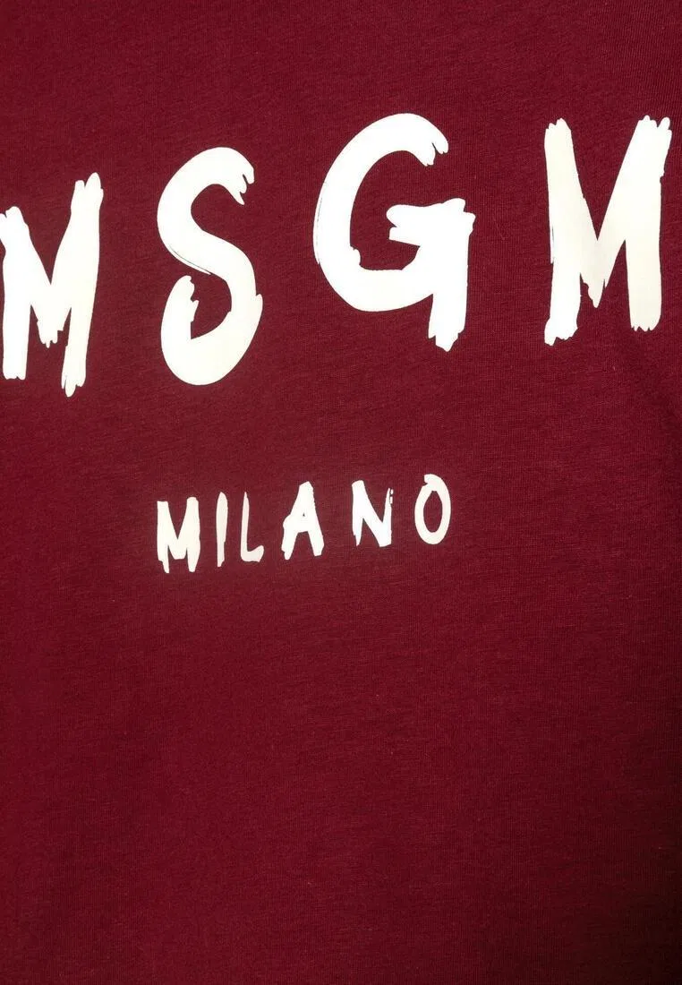 Футболка, хлопок, для детей Msgm, красный — фото 2