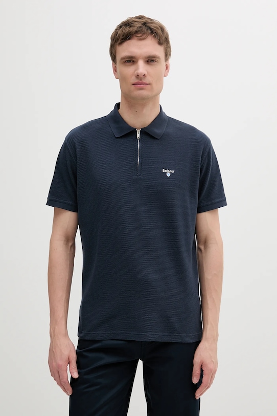 

Хлопковая поло Hingham Polo Shirt Barbour, темно-синий