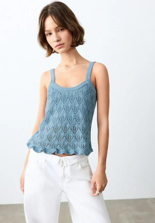 Подростковый топ Mango Kids, Blue — фото 2