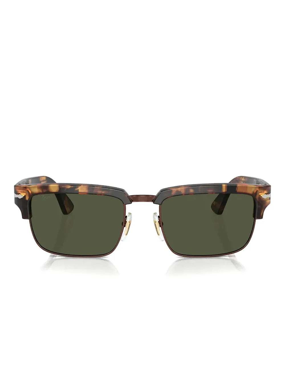 

Солнцезащитные очки с эффектом черепахового панциря Persol, коричневый