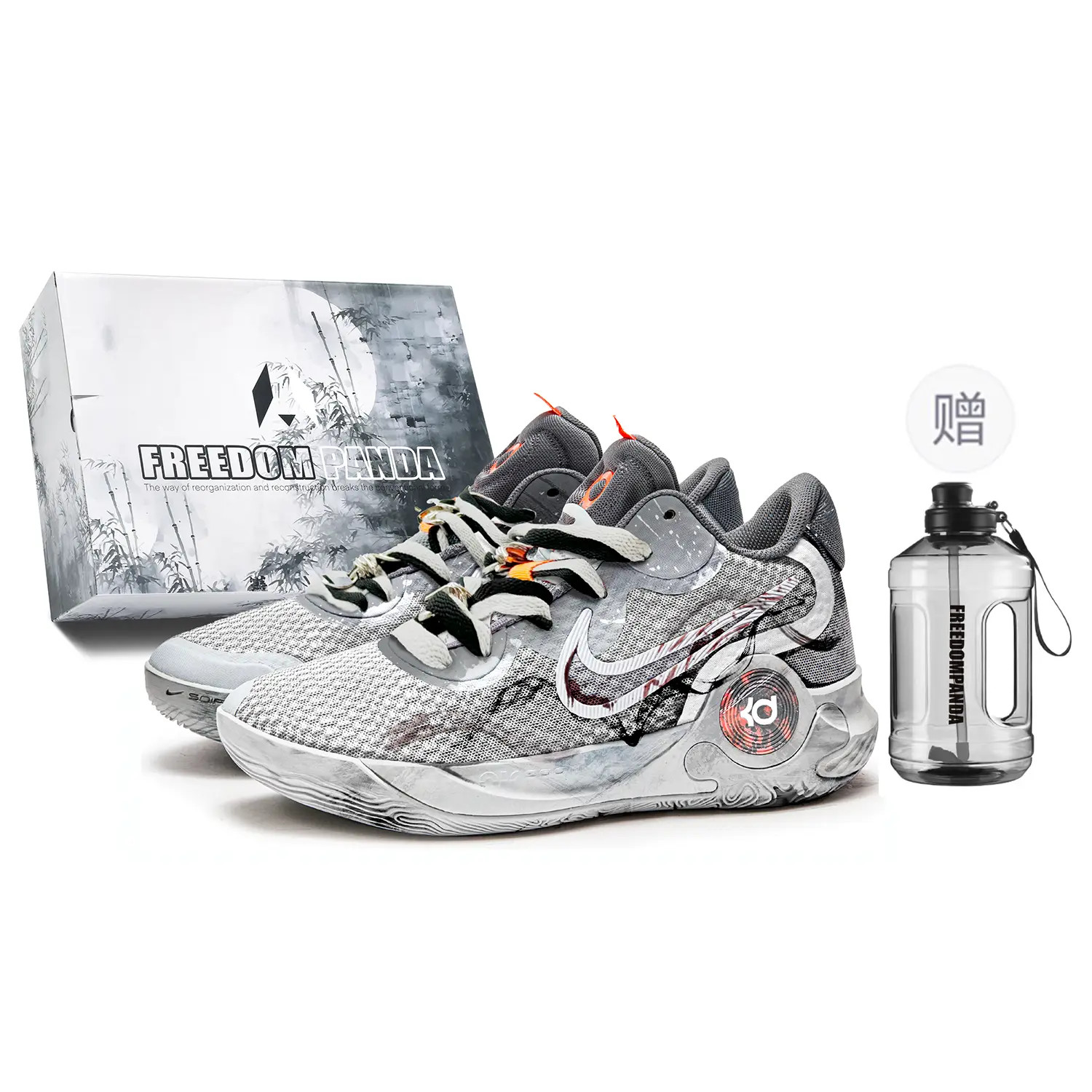 

Баскетбольные кроссовки KD Trey 5 Basketball Shoes Unisex Mid-Top Gray/Black Nike