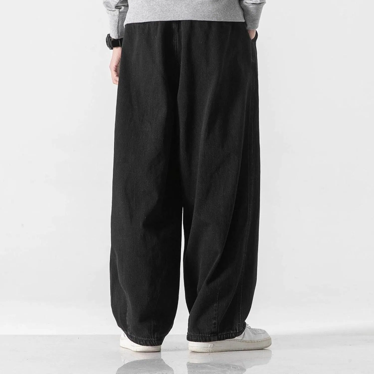 Джинсы свободные, Athletic Fit, Black — фото 3