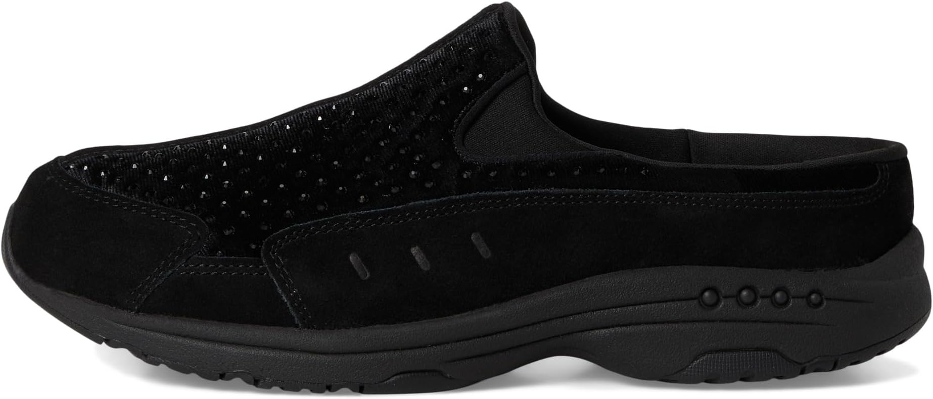 Кроссовки Easy Spirit Women's Traveltime762, Black Suede/Black Velvet — фото 4