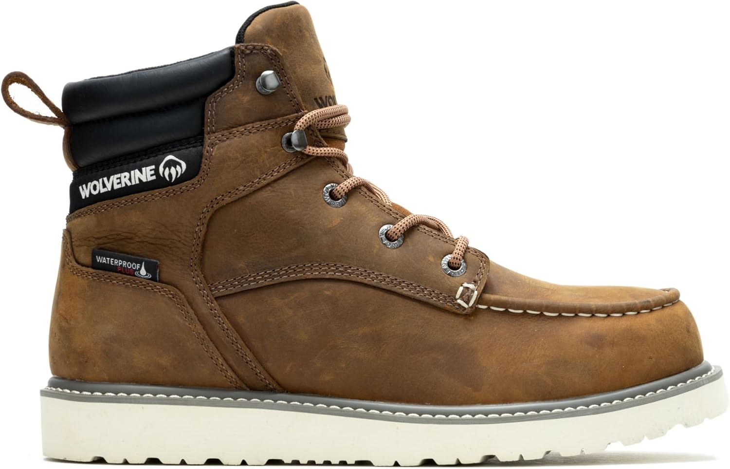 

Мужские ботинки Wolverine Trade Wedge 6 с мыском Мок Тоу и стальным носком, коричневый