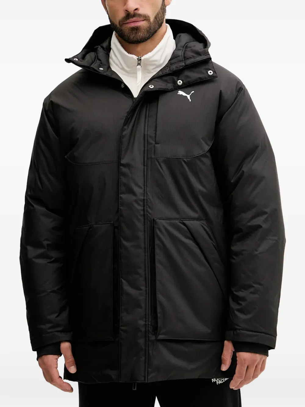 

Куртка с капюшоном и логотипом Puma, черный