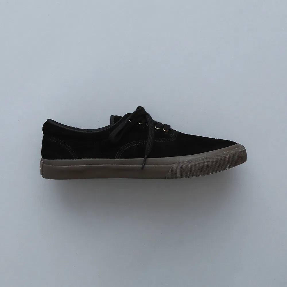 Мужские низкие кеды Catchball DP-02 Suede чёрные