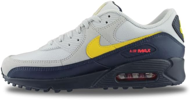 Nike Air Max 90, мужские кроссовки, Neutral Grey Tour Yellow Obsidian — фото 2