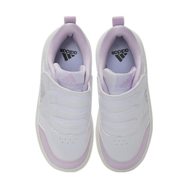 Кроссовки детские Park St Low-Toop Kids Adidas, белый/фиолетовый — фото 3
