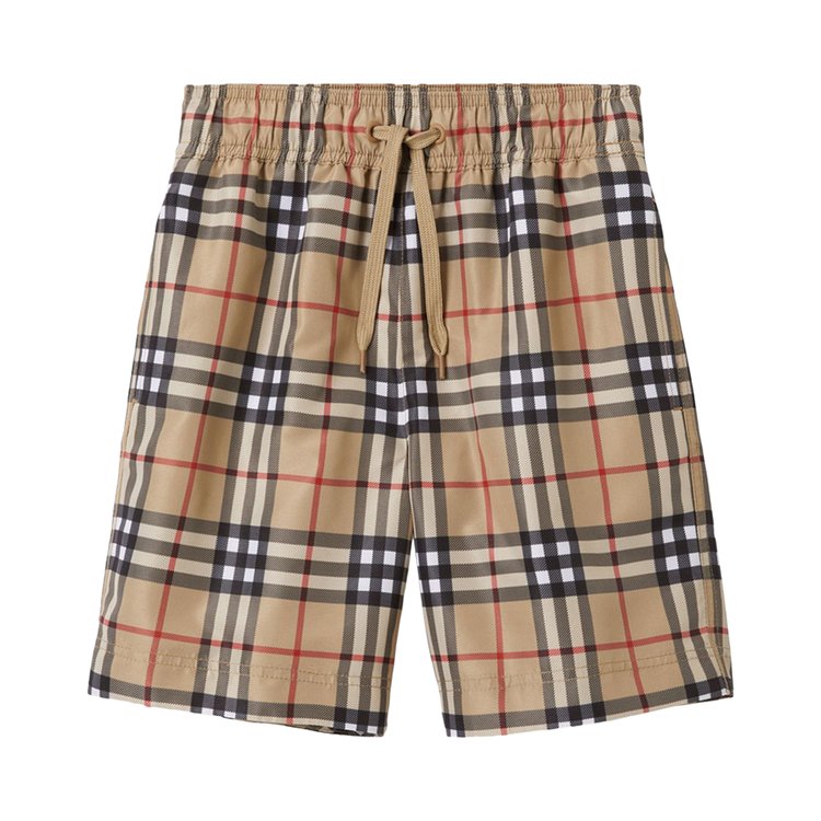 

Шорты Burberry Kids Vintage Check Swim Shorts, цвет Archive Beige