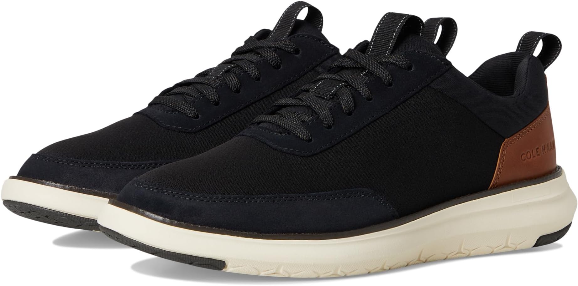 

Кроссовки Cole Haan Men's Grand Remix Sneakers, Black/British Tan/Ivory