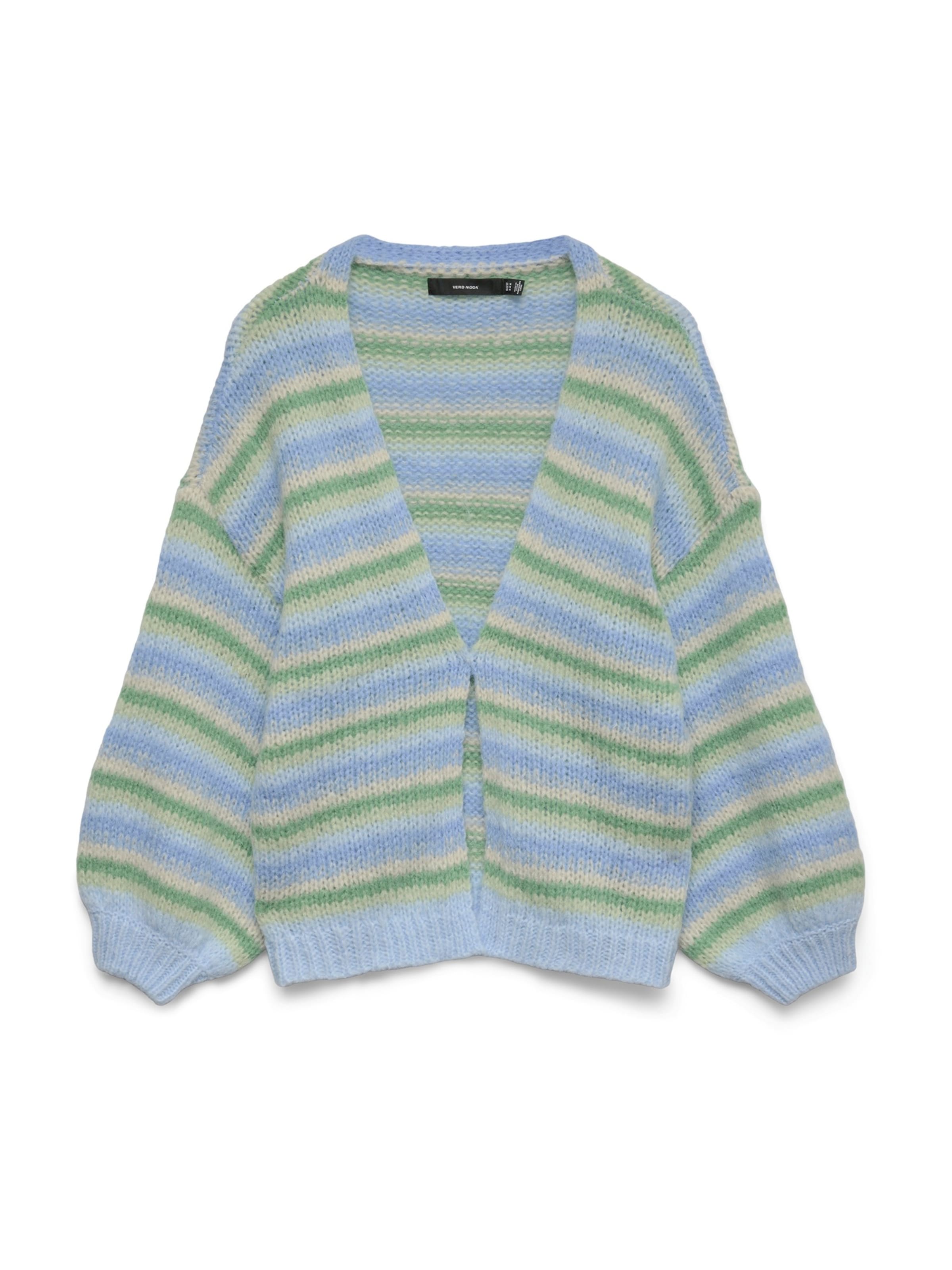 

VERO MODA Кардиган 'VMMaybe' вязаный, зеленый, светло-зеленый