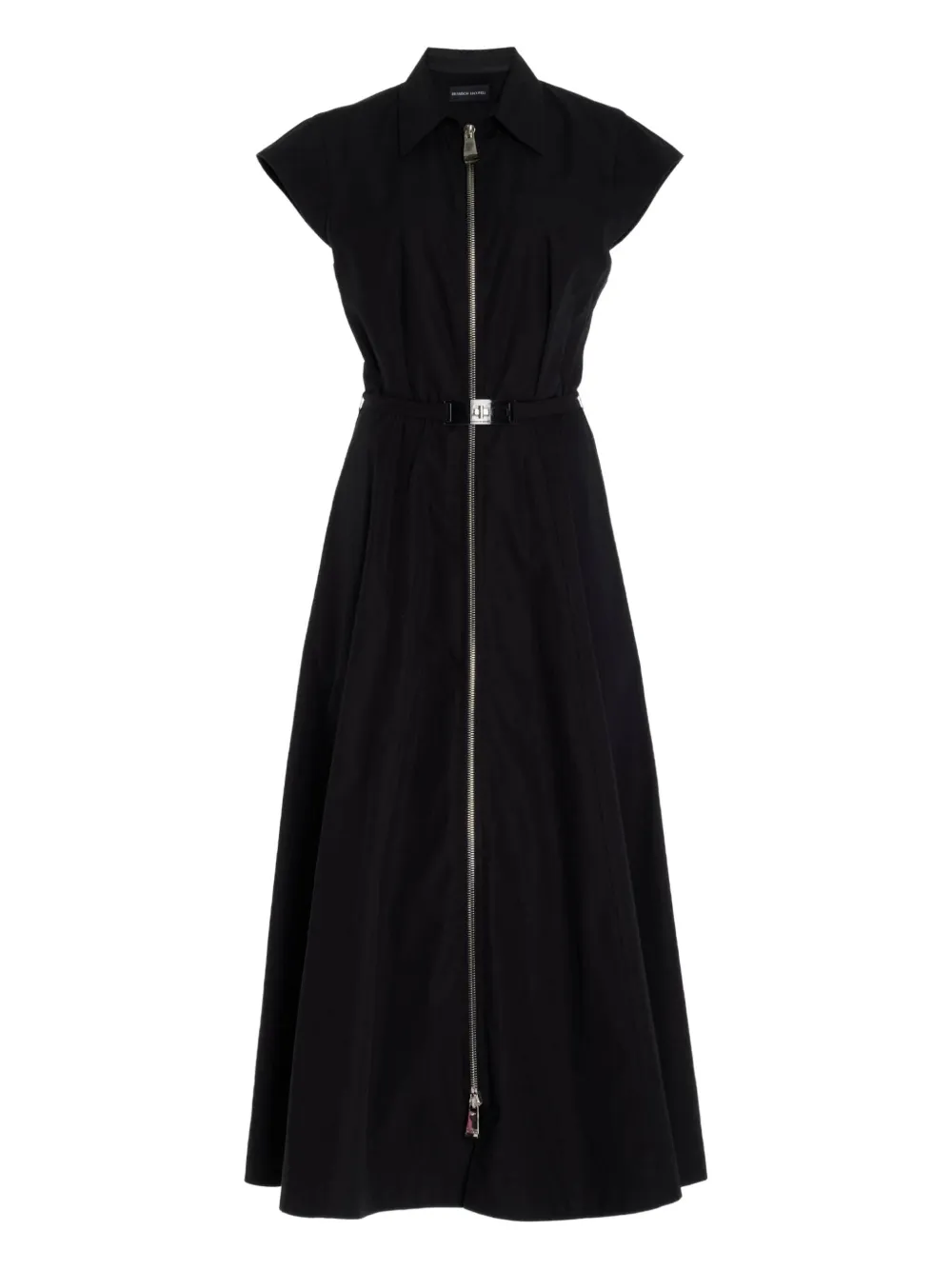 

Платье на молнии с поясом Brandon Maxwell, черный