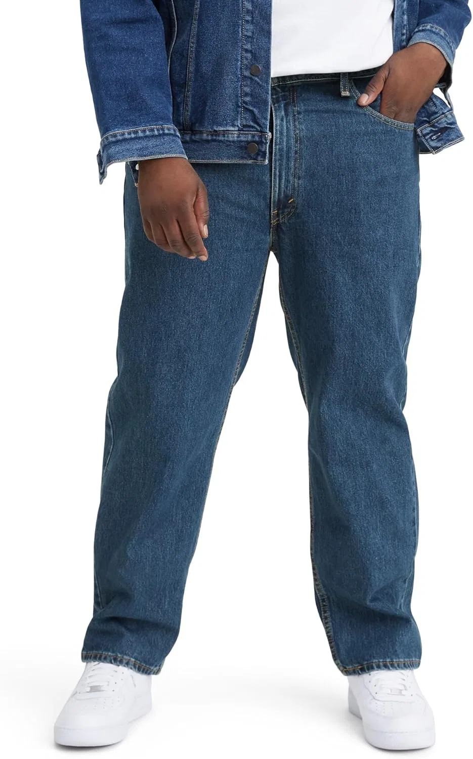 Джинсы Relaxed Fit, Levi's, Big & Tall, Темный Stonewash
