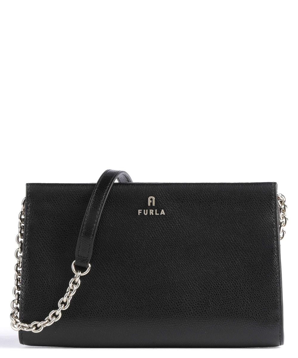 

Мини-Сумка через плечо Camelia из зерненой кожи Furla, черный