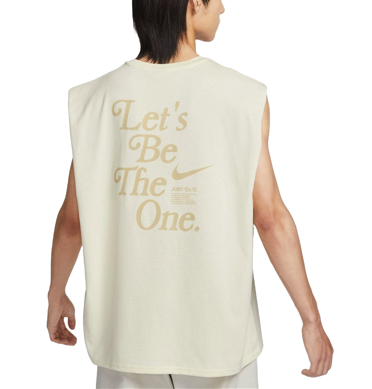 Спортивный топ Nike Sportswear Graphic Tank Asia Sizing 'Coconut White' HM4455-113, бежевый — фото 2