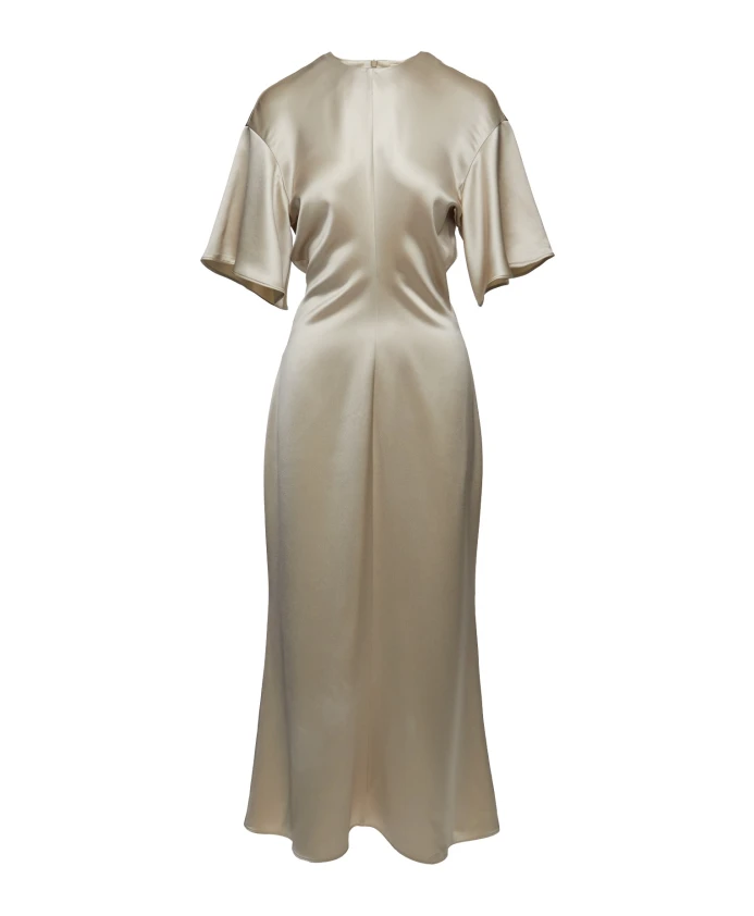 

Атласное платье Wells Wakakuu Icons, бежевый