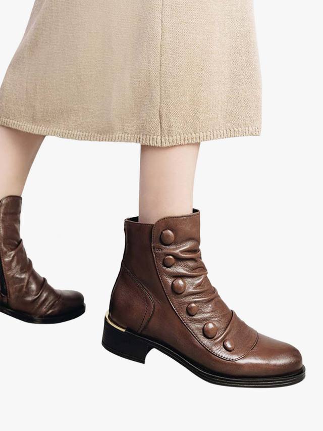 Ботильоны из кожи elita с рюшами Moda in Pelle, желто-коричневый — фото 2