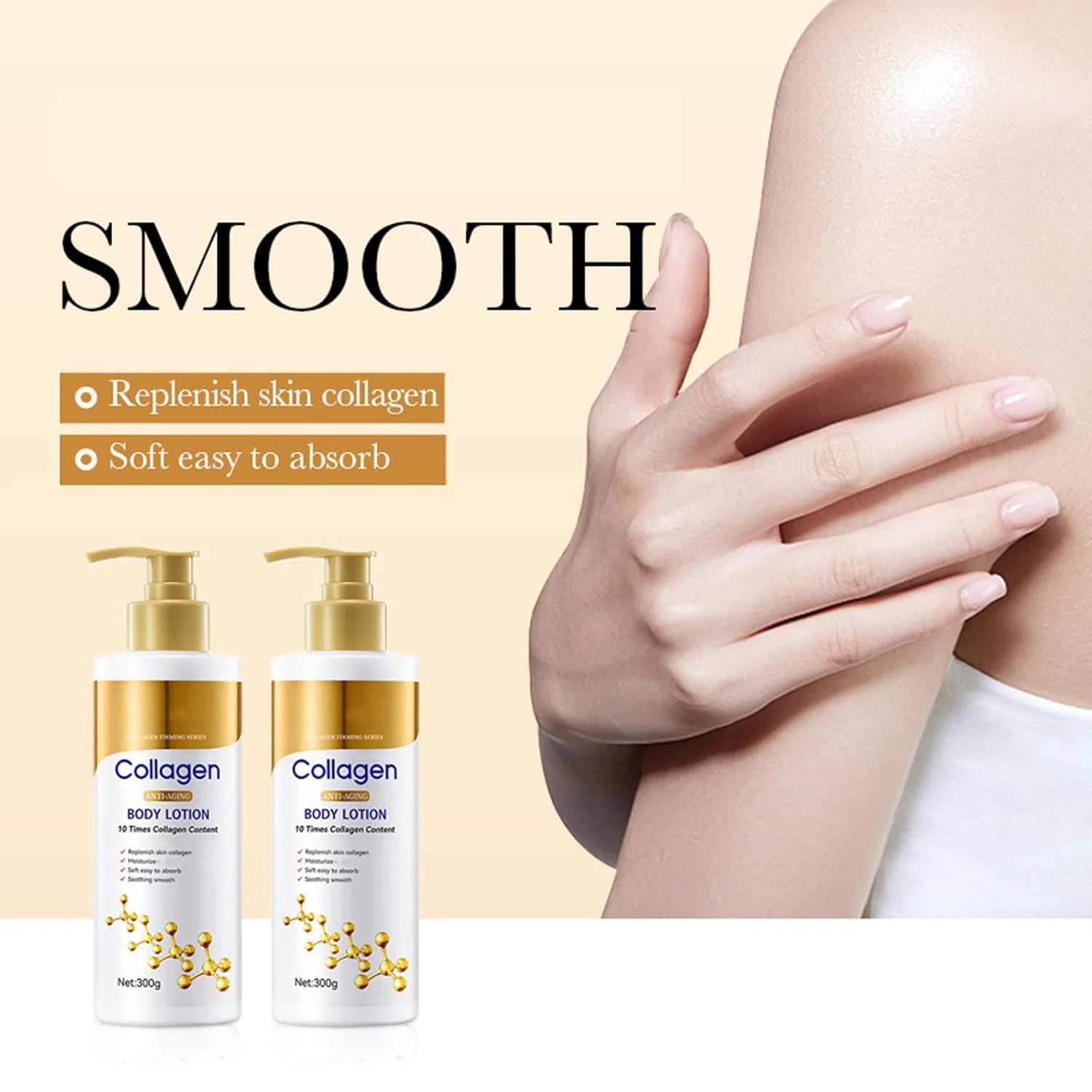 Коллагеновый лосьон для тела Liftaria Collagen Body Lotion 300 г Zlhhrzjx, 1 Pc — фото 2