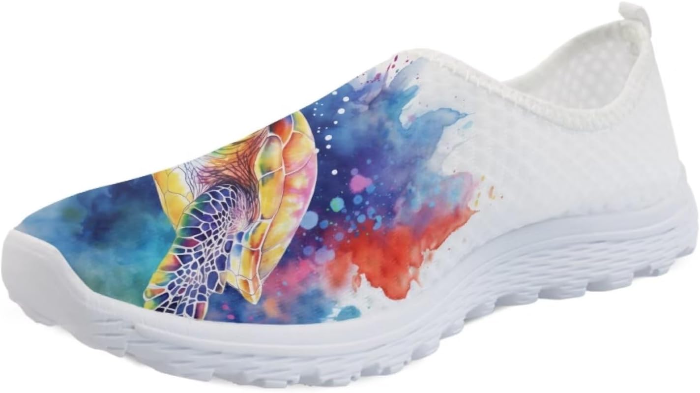 

Детские кроссовки на шнуровке унисекс для бега, повседневной ходьбы, тенниса, спорта и школы Viewamoon, Turtle