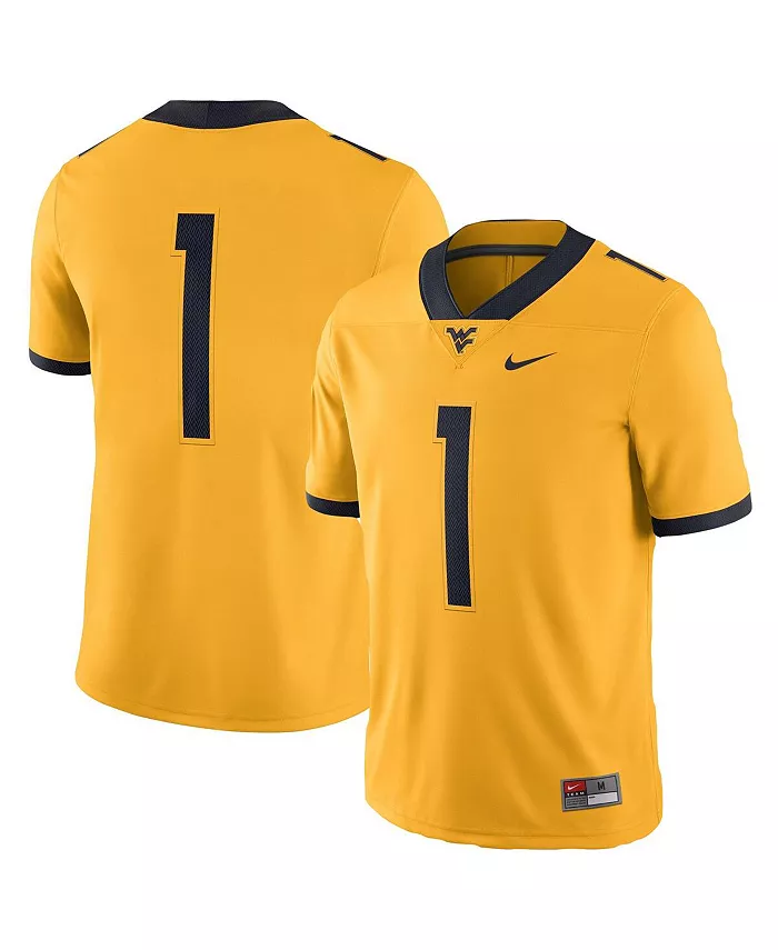 

Мужская золотая альтернативная игровая футболка West Virginia Mountaineers Nike