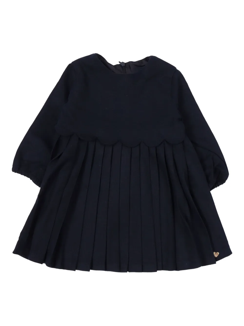 

Плиссированное платье с фестонами Tartine Et Chocolat, синий