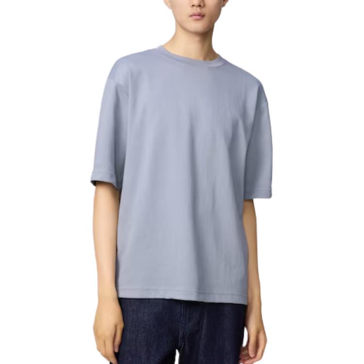 

UNIQLO Футболка Unisex Blue Crew Neck
