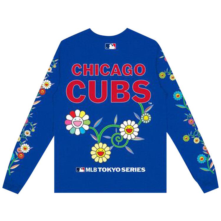 Футболка Nike x Takashi Murakami x MLB World Tour Tokyo Series 2025 Cubs Long-Sleeve Tee, Blue — фото 2
