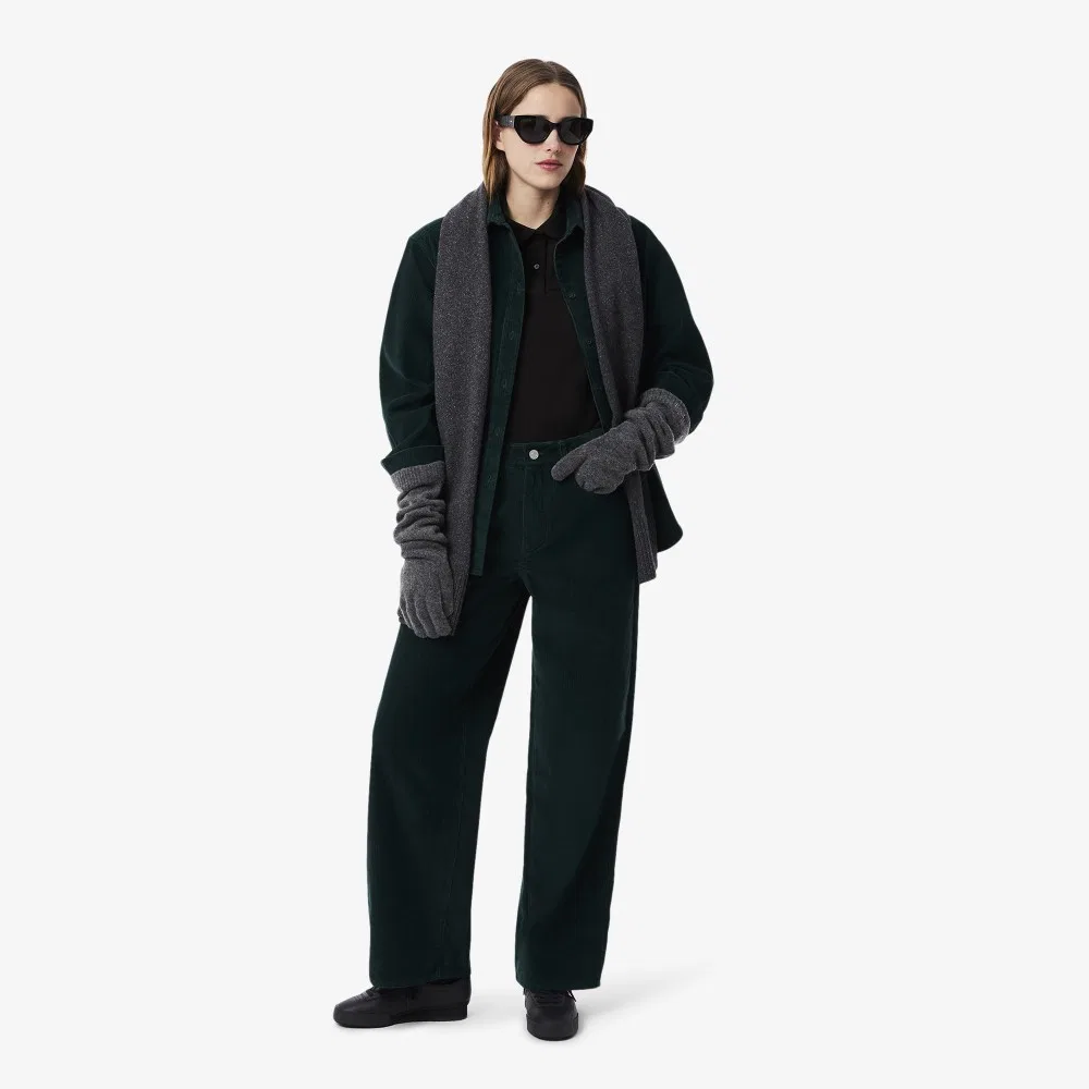 Футболка поло Lacoste, классическая, чёрная — фото 4