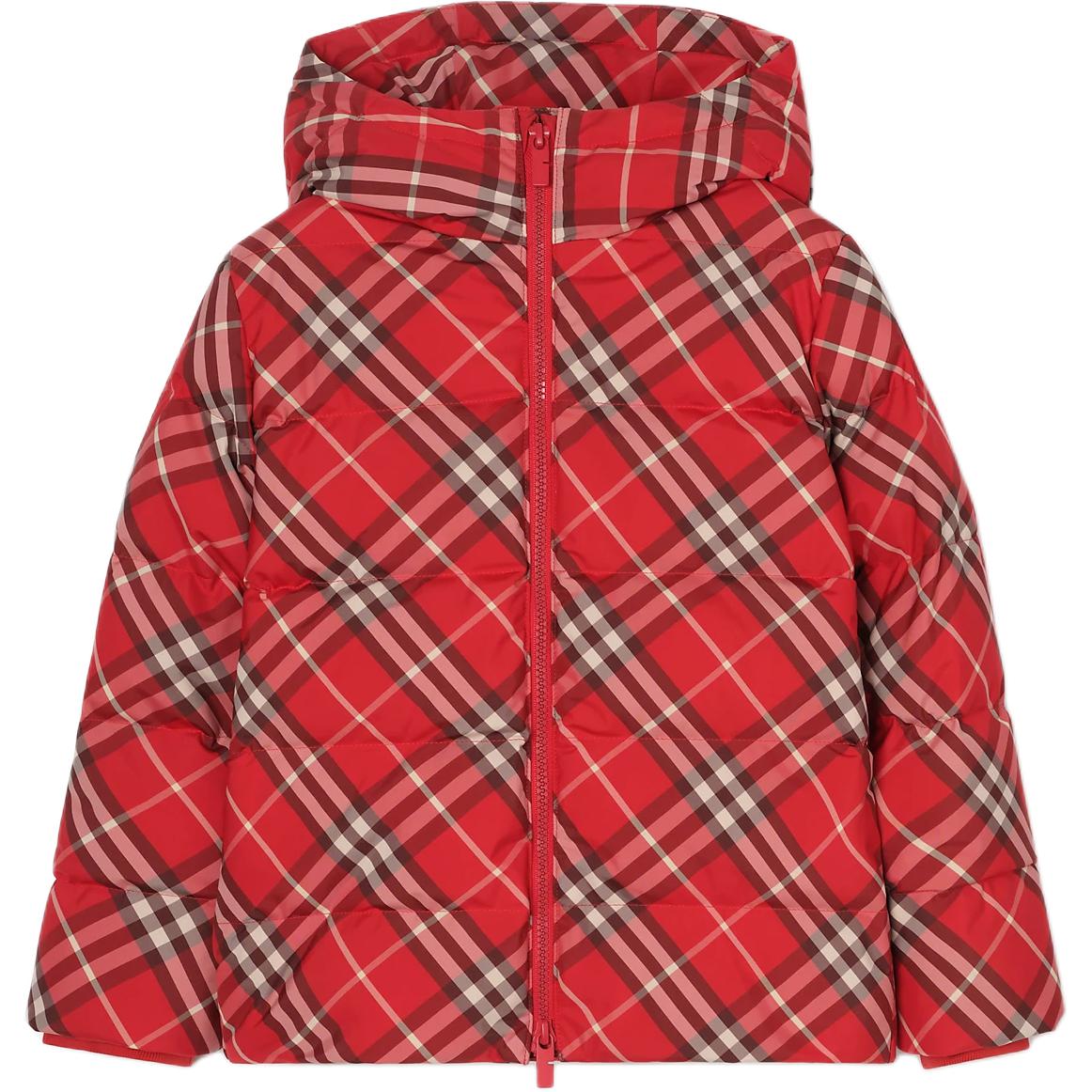 

Пуховая куртка SS26 для детей Burberry, crayon красный
