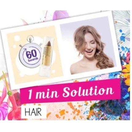 Средство для укладки волос Touch Up Hair Cover Stick с пчелиным воском для увлажнения - средне-коричневый 4 г L'Action Paris — фото 3