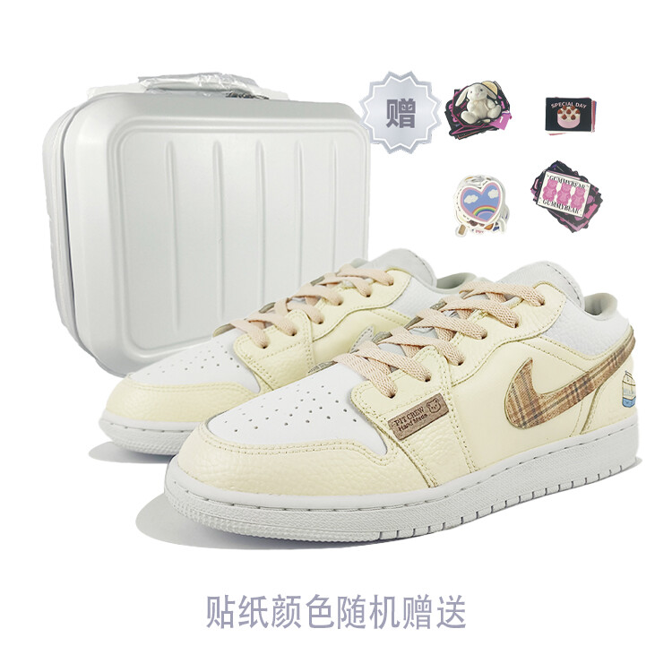 

Кроссовки Air Jordan 1 Vintage Basketball Shoes Women's Low-Top White, Белый, Кроссовки Air Jordan 1 Vintage Basketball Shoes Women's Low-Top White