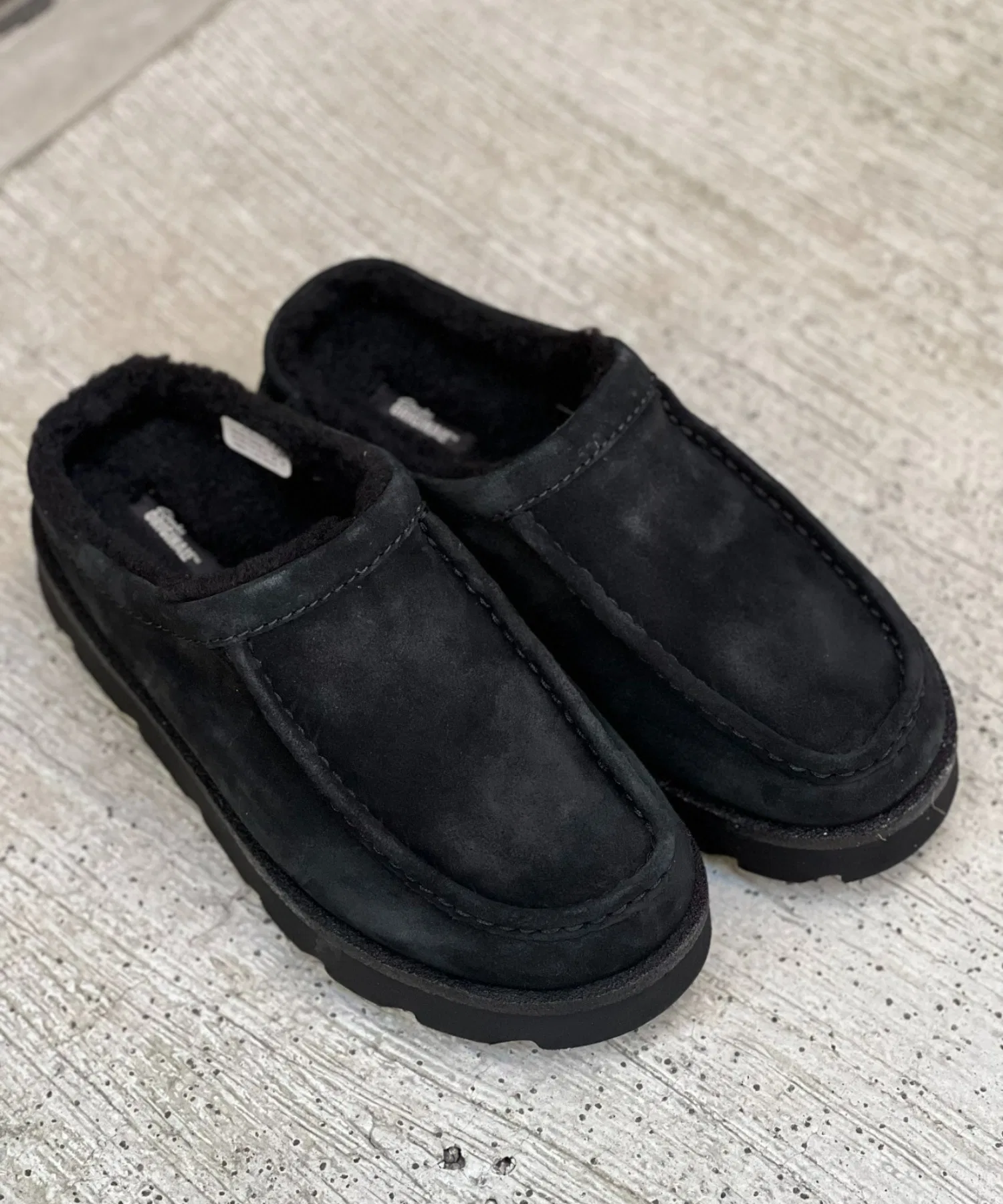 Мужские замшевые мюли Clarks Meare чёрные