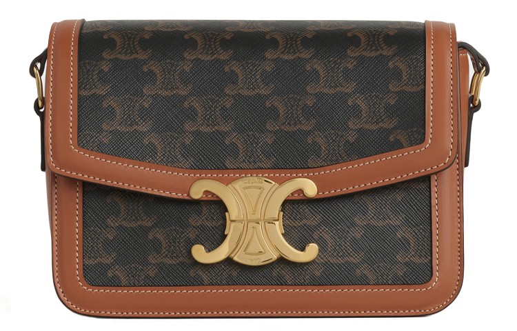 

Сумка через плечо Triomphe Canvas с кожаными вставками, унисекс CELINE