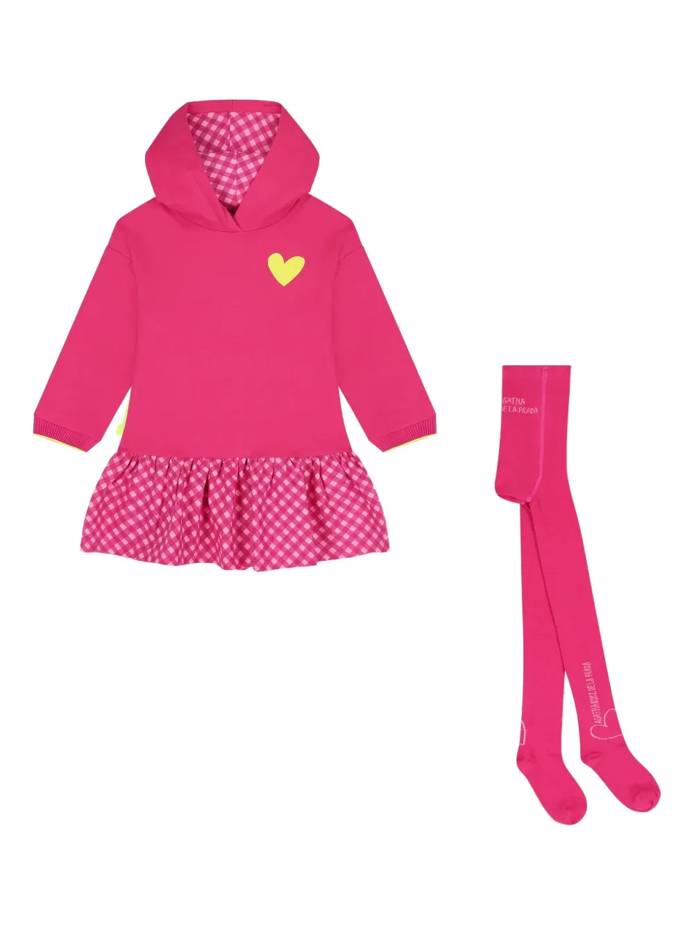 Комплект из платья с капюшоном и колготок Agatha Ruiz De La Prada, розовый