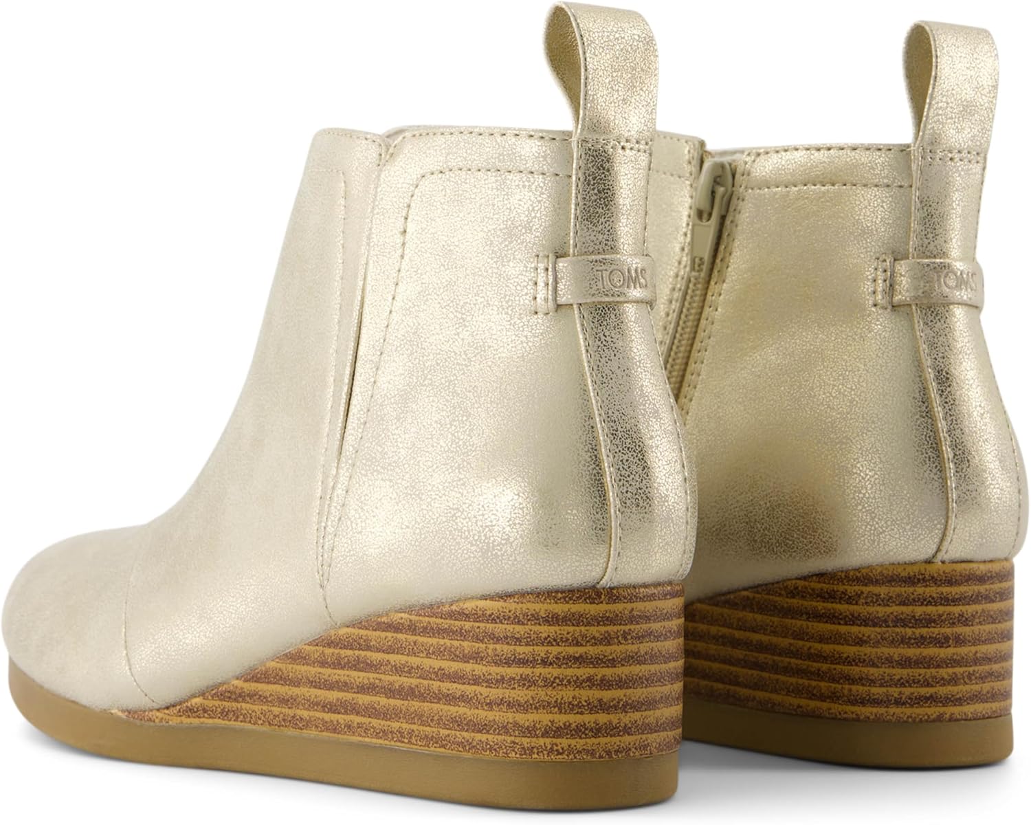 TOMS Girl's, Clare Boot - Little Kid & Big Kid, Blush Crackle Foil — фото 2