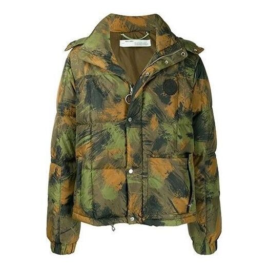 

Куртка camouflage padded jacket 'green' Off-White, зеленый