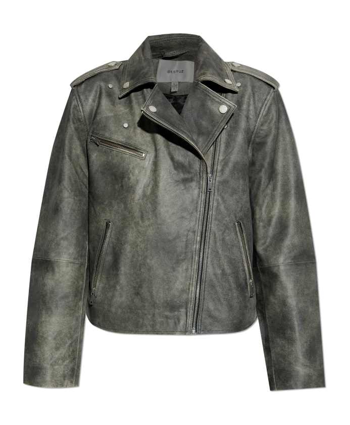 

Кожаная куртка gznaomi Gestuz, серый