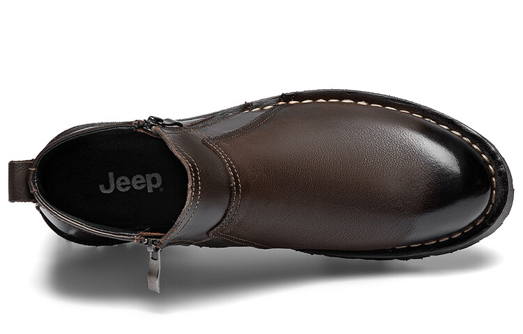 Мужские повседневные высокие темно-коричневые Jeep — фото 4