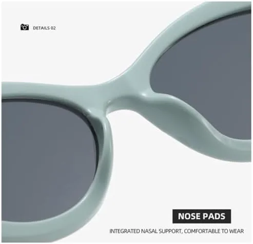 

Овальные солнцезащитные очки «кошачий глаз» для мужчин, ретро-солнцезащитные очки для женщин, винтажные солнцезащитные очки, модные женские модели MTZJH, Whiteblack