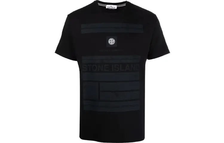 

Футболка мужская черная Stone Island, черный