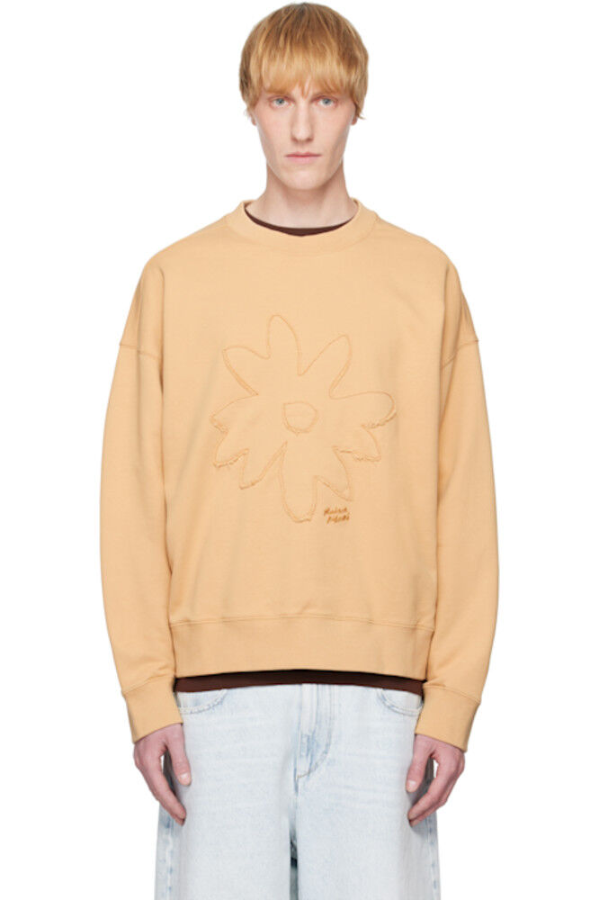 

Бежевый свитшот Crafted Daisy Oversize Maison Kitsuné