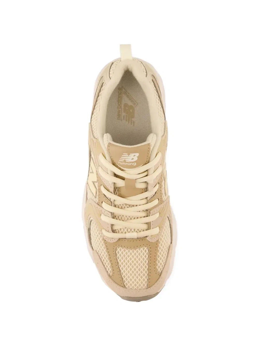 Кроссовки 530 на шнуровке New Balance Kids, бежевый — фото 3